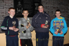 2010 -  U14 Parish Leagues. From left Tim Healy Cup Winner, Andrew Doyle Plate Winner, Michael Kearney Plate Runnerup and Paul Collins Cup Runnerup